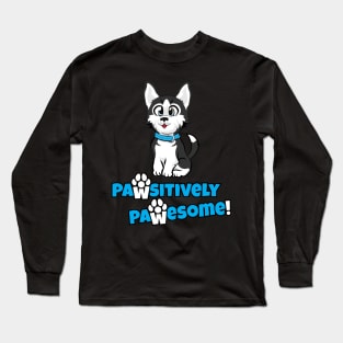 Cute Husky Dog Puppy Long Sleeve T-Shirt